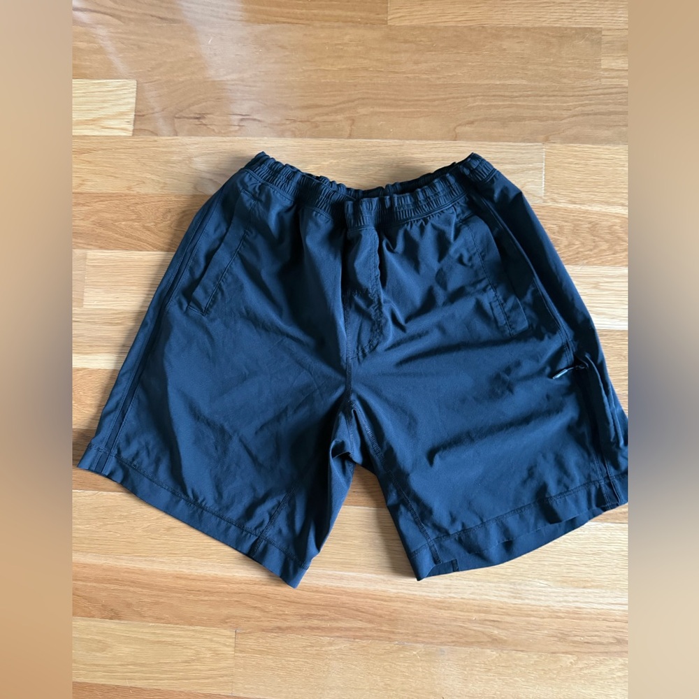 Lululemon Mens Lined Shorts XL Black